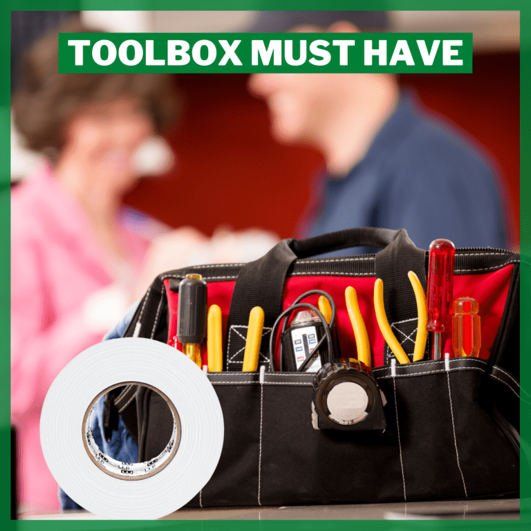 Wow white gaffer tape in a home toolbox